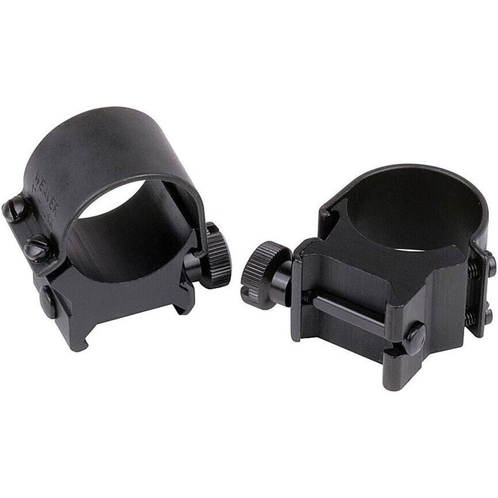 Weaver Top Mount 1" Medium Matte Black Fits up to 40MM OBJ Lens 49041